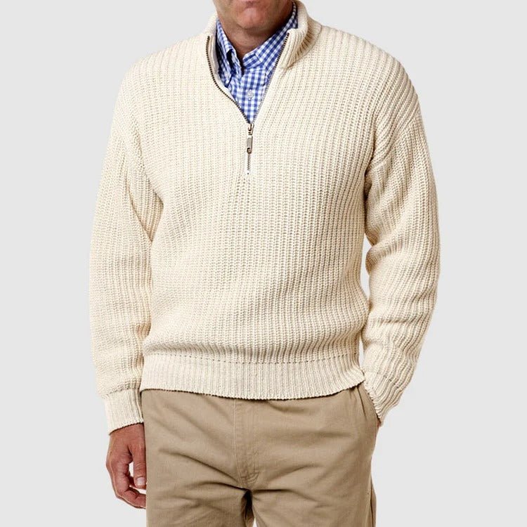 Quarter Zip Jumper | Casual | Long Sleeve | Knitted Jumper | Men's Half Zip Sweater