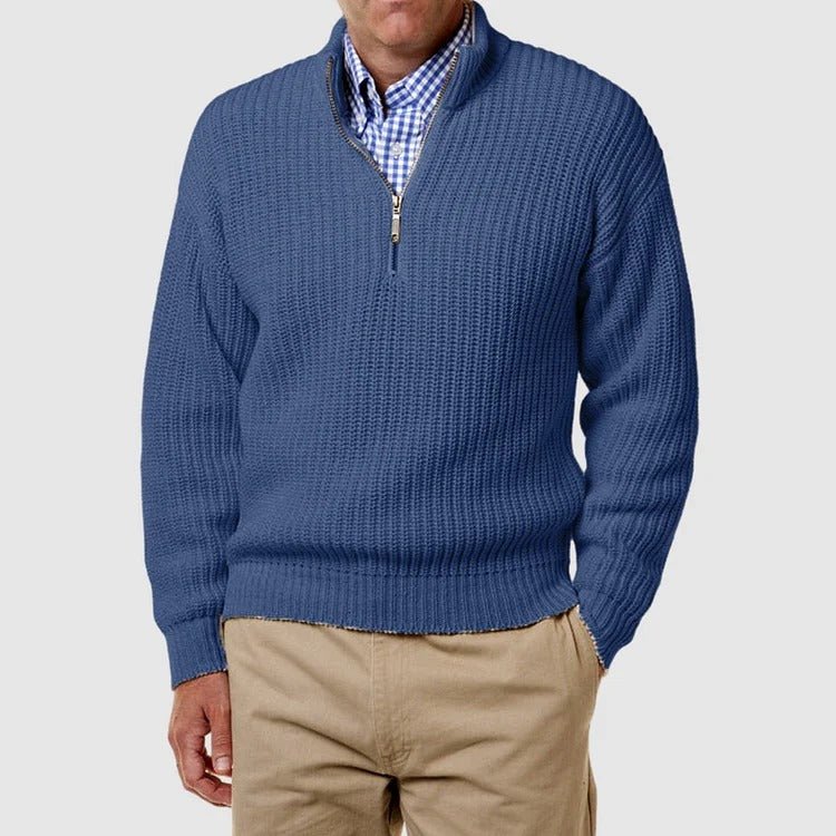 Quarter Zip Jumper | Casual | Long Sleeve | Knitted Jumper | Men's Half Zip Sweater