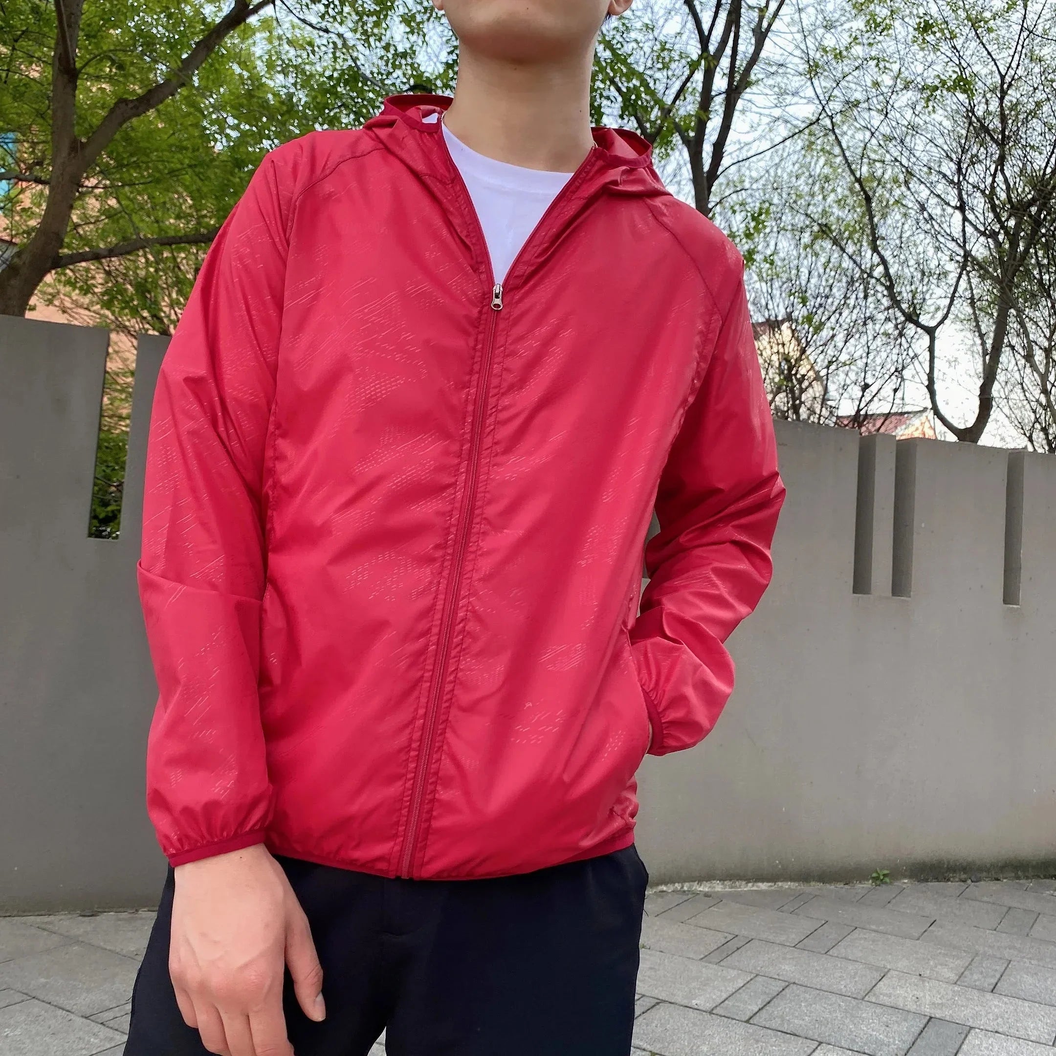 Windbreaker Jacket | Zip-Up | Hooded | Lightweight Jacket | Men's Jacket