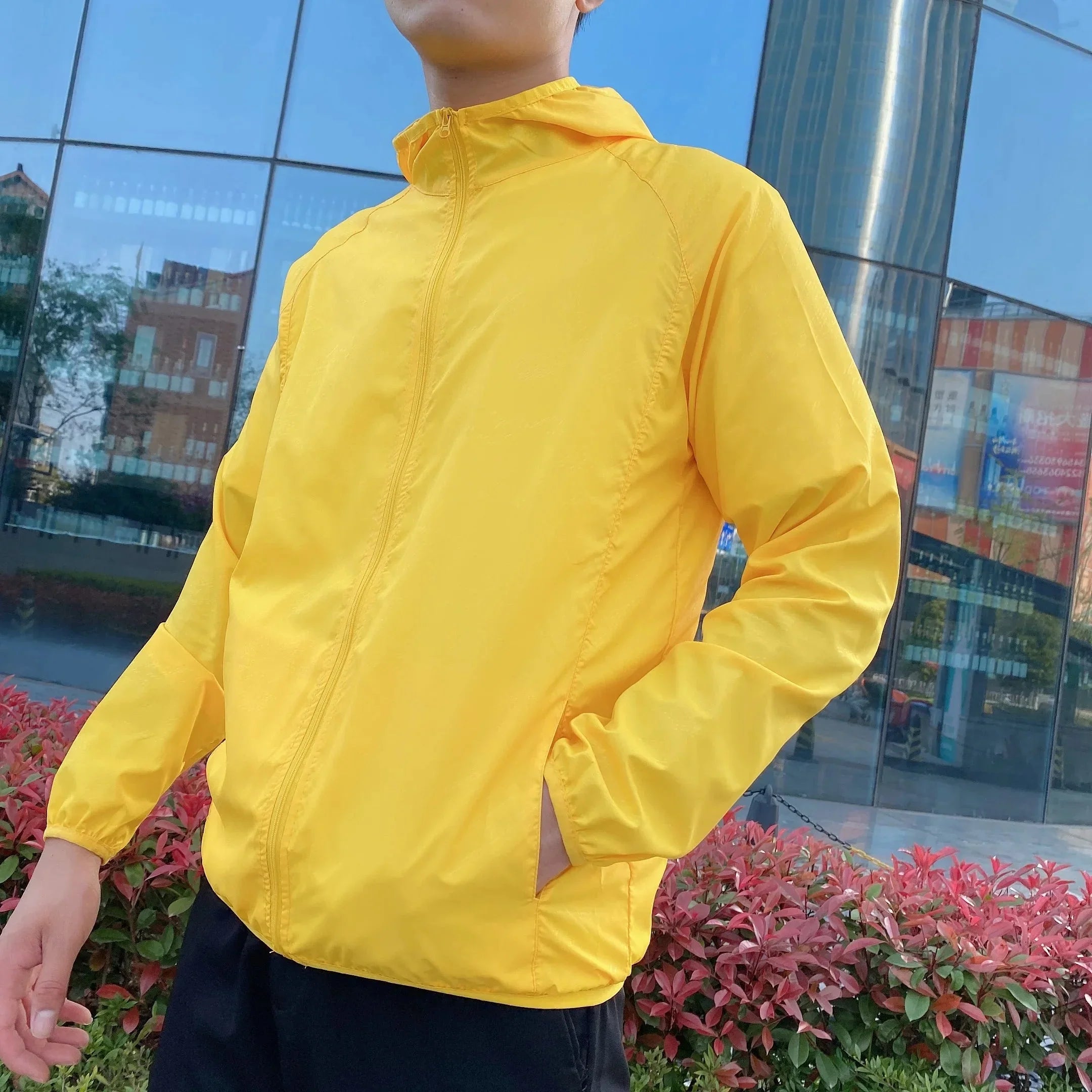 Windbreaker Jacket | Zip-Up | Hooded | Lightweight Jacket | Men's Jacket