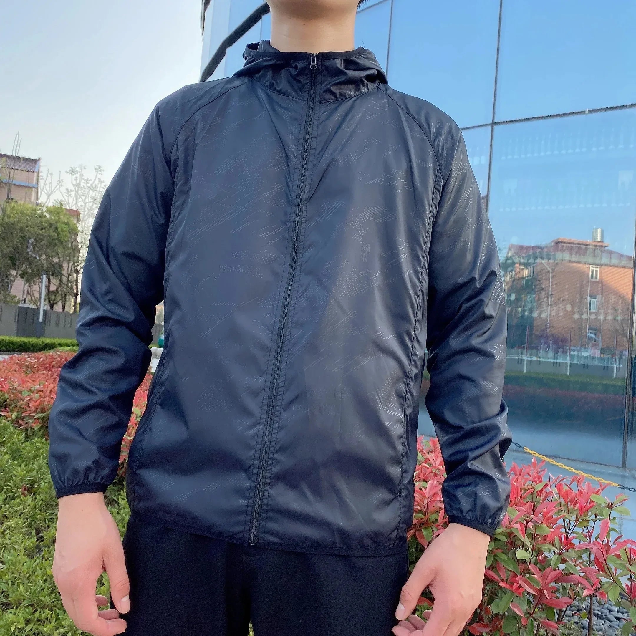 Windbreaker Jacket | Zip-Up | Hooded | Lightweight Jacket | Men's Jacket