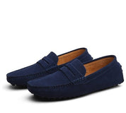 Loafers - Men's Flat Italian Style Suede Moccasins Shoes