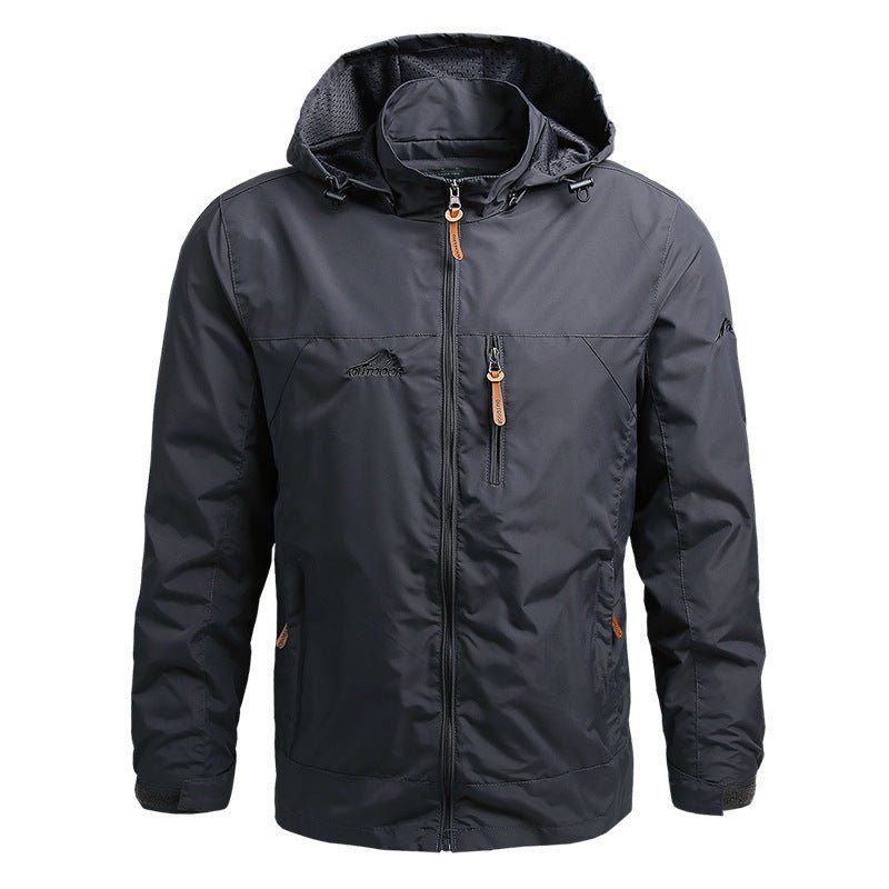 Softshell Jacket - Men's Hooded Waterproof Outdoor Windproof Jacket