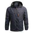Softshell Jacket - Men's Hooded Waterproof Outdoor Windproof Jacket