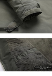 Softshell Jacket - Men's Hooded Waterproof Outdoor Windproof Jacket