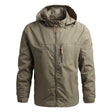 Softshell Jacket - Men's Hooded Waterproof Outdoor Windproof Jacket