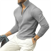 Polo Jumper | Long Sleeve | Pullover | Quarter Zip Jumper | Men's Quarter Zip Sweater