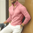 Polo Jumper | Long Sleeve | Pullover | Quarter Zip Jumper | Men's Quarter Zip Sweater