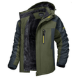 Men's Softshell Jacket - Fleece Lined - Hooded - Windbreaker Jacket - Weatherproof Jackets