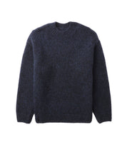 Mens oversized textured wool blend knit jumper