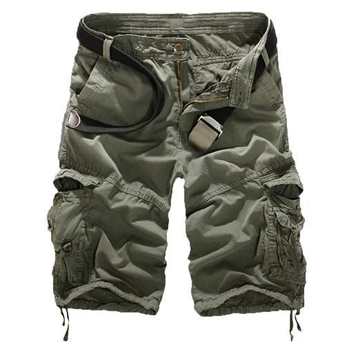 Cargo Shorts | Long | Pockets | Army Shorts | Men's Shorts
