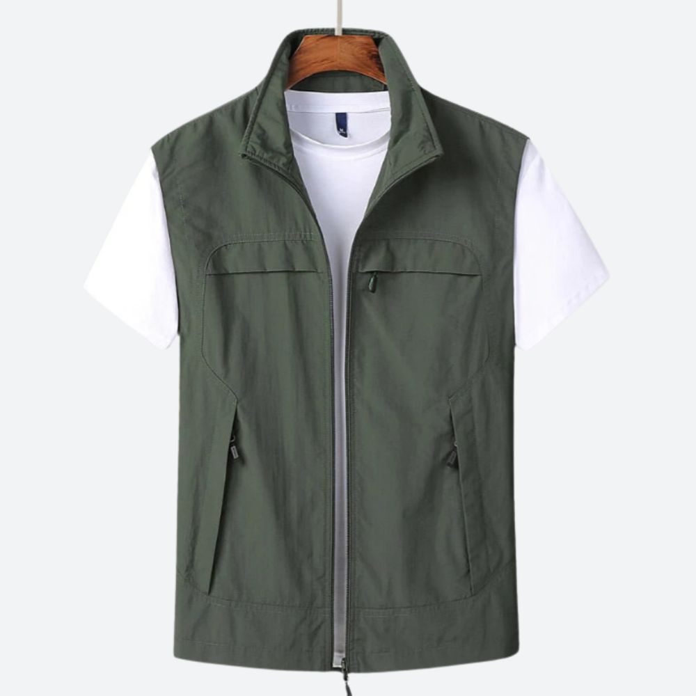 Men's Gilet - Zip-Up - Lightweight - Sleeveless Vest - Men's Vest