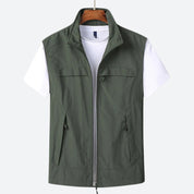 Men's Gilet - Zip-Up - Lightweight - Sleeveless Vest - Men's Vest
