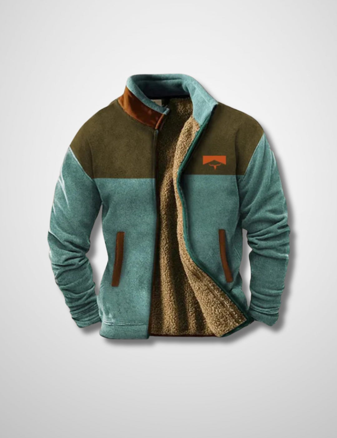 Fleece Jacket - Men's Warm Zip-Up Sherpa Lined Jacket for Winter