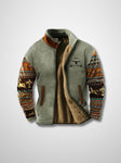 Fleece Jacket - Men's Warm Zip-Up Sherpa Lined Jacket for Winter