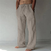 Linen Trousers - Loose Fit - Drawstring - Summer Pants - Men's Linen Pants