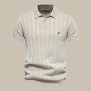 Polo Shirt - Men's Short Sleeve Knitted Collared Polo T-Shirt