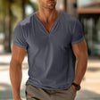 Henley Shirt | V-Neck | Short Sleeve | Button Tshirt | Men's Summer Shirt  