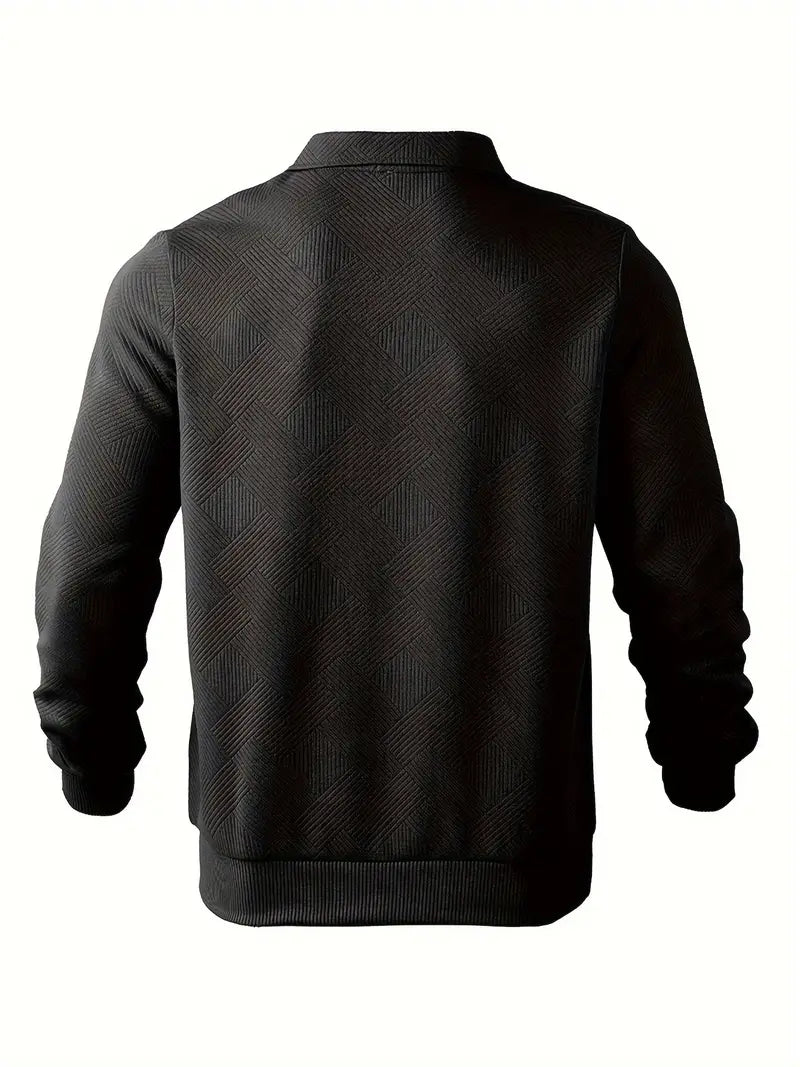 Quarter Zip Sweatshirt | Collared | Regular zip | Mens Half Zip Pullover | Men's Clothing